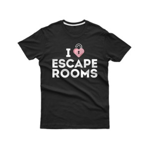 Koszulka I love Escape Rooms czarna